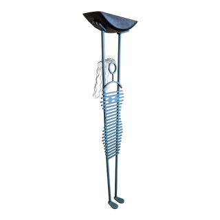 1980's Memphis Style, Female Sculpture, Torchiere Light For Sale