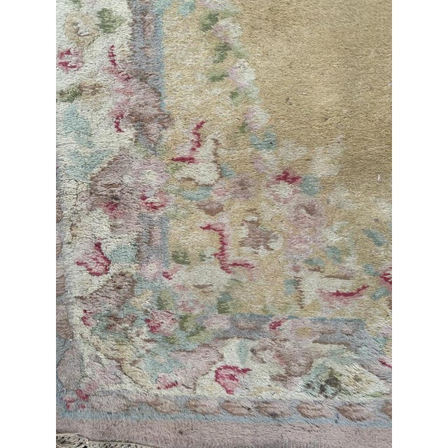 1950s Mid-Century Indian Savonnerie Design Rug, 1950s For Sale - Image 5 of 18