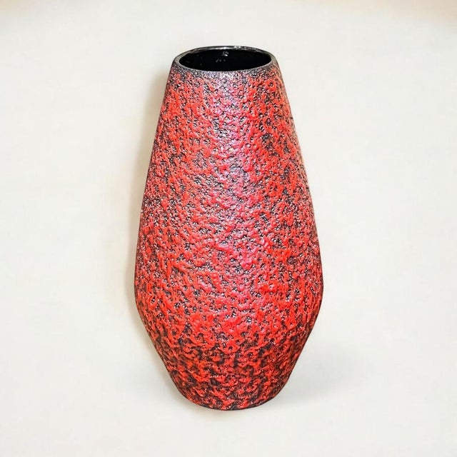 Floor Vase in Fat Lava from Scheurich Keramik, 1970s For Sale - Image 6 of 6