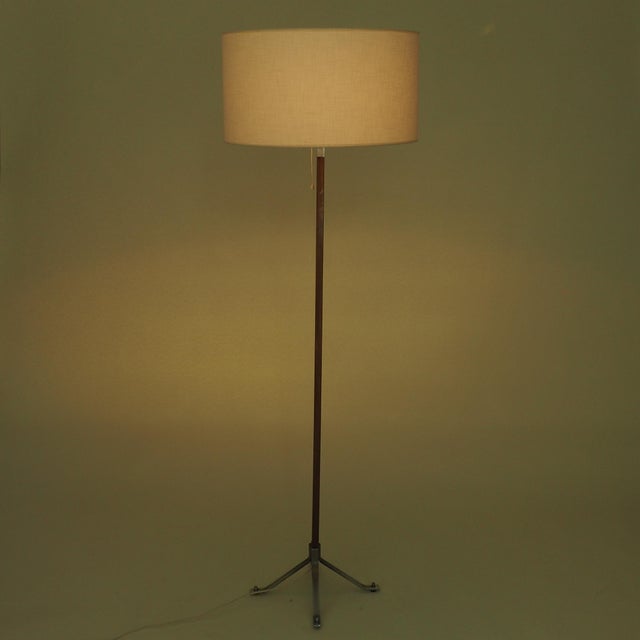Vintage Floor Lamp in Wood, 1950s For Sale - Image 6 of 14