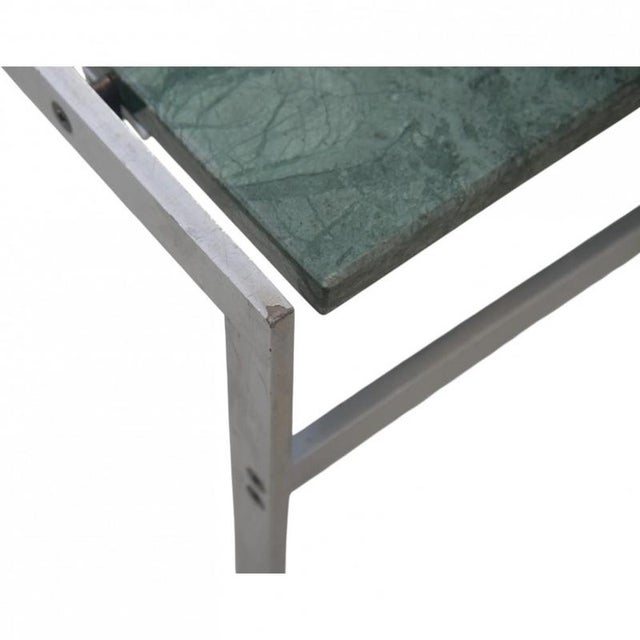 Side Table in Green Marble from Fabricius and Kastholm, 1960s For Sale - Image 9 of 14