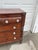 Brown Antique American Empire Chest of Drawers | 5 Drawer Mahogany Veneer Dresser | 19th Century Early American Bedroom Furniture | Solid Wood For Sale - Image 8 of 12