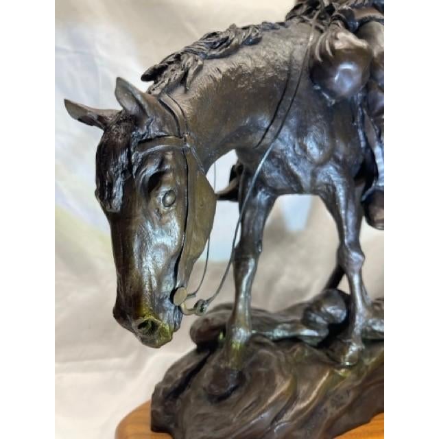 Bronze 1970s Rare Jack Bryant Bronze Sculpture "Headin Down" | Limited Edition 13/20 For Sale - Image 8 of 14
