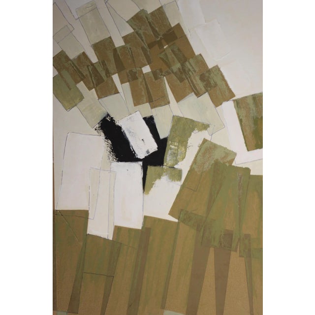 1980s Jan Van Evelingen, Abstract Rectangles Composition, Tape & Acrylic on Paper For Sale - Image 5 of 6