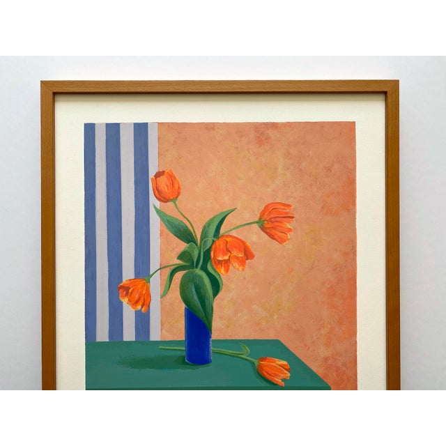 This Carol Chapman rare vintage 1994 Contemporary limited edition custom framed hand signed Pop Art fine art silkscreen...