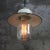Mid-Century Modern Vintage Industrial Green Enamel Brass, Porcelain, and Clear Glass Pendant Lamp For Sale - Image 3 of 7