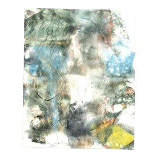 Peter Dischleit, Abstract Composition, 1973, Ink and Watercolor on Paper For Sale