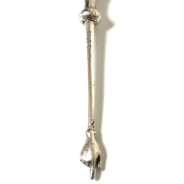 Eastern European Silver Torah Pointer (Yad) with Hebrew Inscription, 1880-1920 For Sale - Image 15 of 18