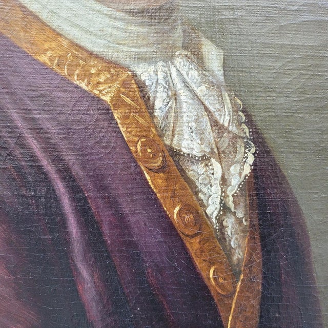 Uknown, Gentleman with Letters, 18th Century, Oil on Canvas, Framed For Sale - Image 12 of 18