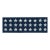 Schumacher Astra Block Print Tape Trim in Navy For Sale