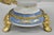 Ceramic Early 20th Century Nippon Hand Painted Porcelain Blue Centerpiece Compote Bowl W/ Cottage & Geese For Sale - Image 7 of 18