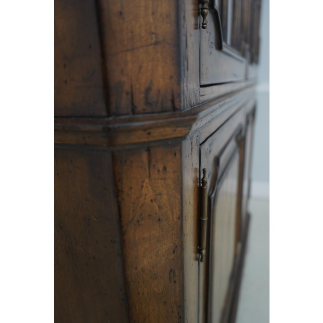 Guy Chaddock Country Distressed Finish China Cabinet For Sale - Image 14 of 17