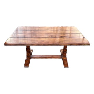 Abc Carpet & Home Rustic European Trestle Dining Table For Sale