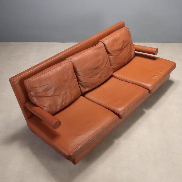 Animal Skin Vintage Sofa Basity attributed to Antonio Citterio for B&B Italia and C&B Italia, Italy, 1980s For Sale - Image 7 of 13