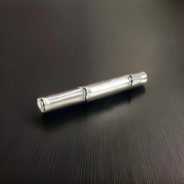 1990s 1990s John Hardy Estate Bamboo Brooch Pin Sterling Silver For Sale - Image 5 of 12