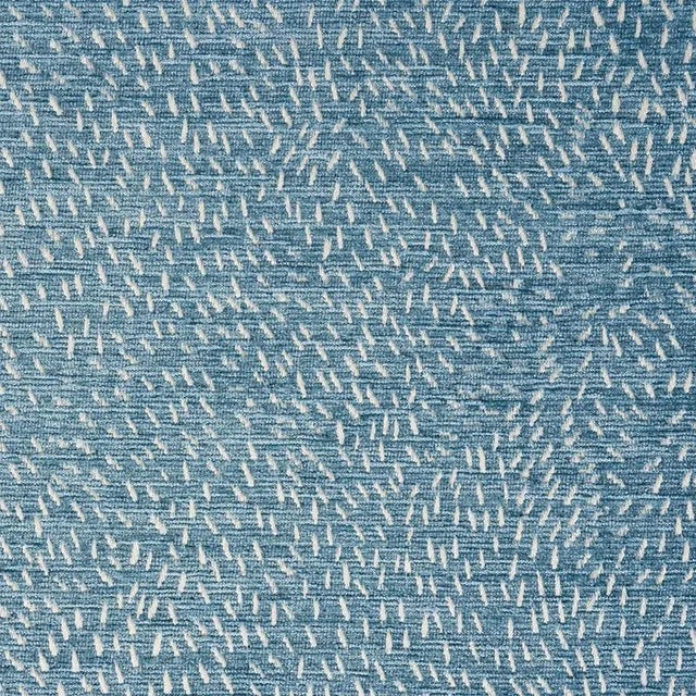 Sample - Schumacher X Caroline Z Hurley Menemsha Fabric in Ocean For Sale