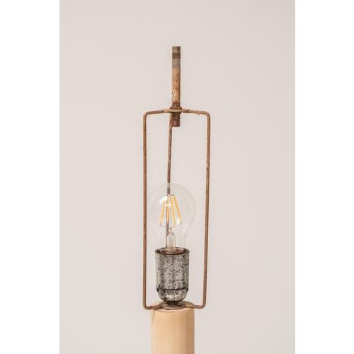 Mid-Century Modern Cocoon Table Lamp with Resin Shade, Italy, 1970s For Sale - Image 6 of 8