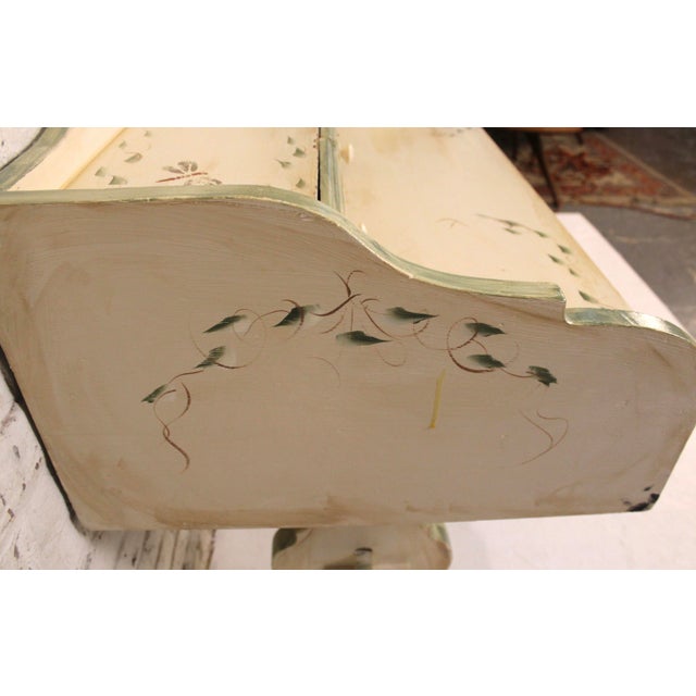 Mid 20th Century Antique Style Hand-Painted Desk With Dragonfly and Ivy Motifs For Sale - Image 14 of 16