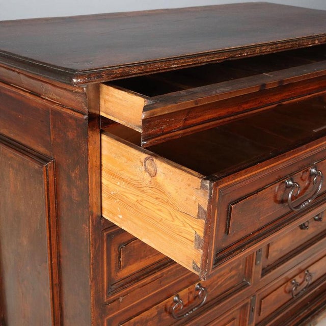Baroque Walnut Chest of Drawers For Sale - Image 3 of 11