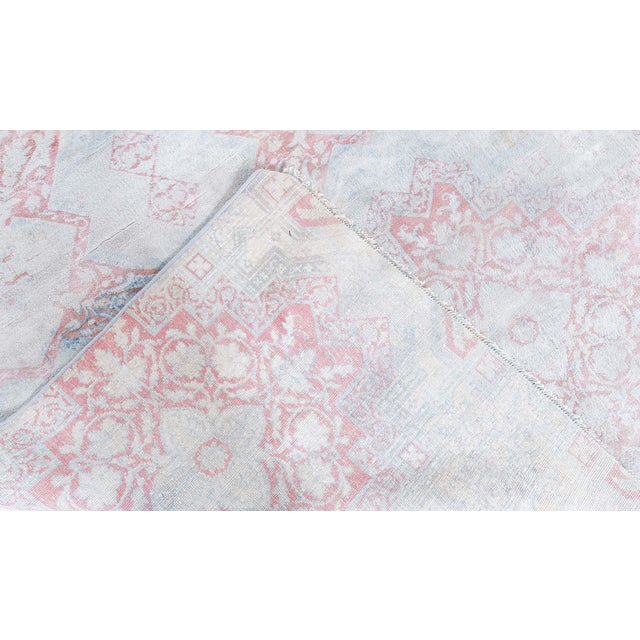 Textile Doris Leslie Blau Antique Agra Indian Geometric Gray Cotton Carpet - c. 1920 For Sale - Image 7 of 9