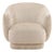Light Sand Velvet Contemporary Accent Chair For Sale