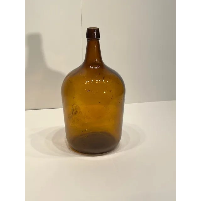 French Provincial Vintage Dark Amber Demi John #352 For Sale - Image 3 of 6