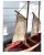 Early 20th Century Antique Hand-Carved Wooden Ship Model With Linen Sails, Folk Art For Sale - Image 5 of 13