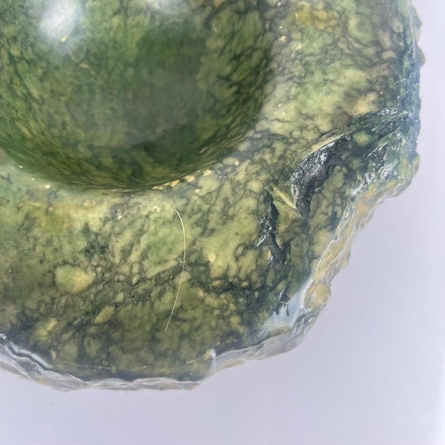 Vintage Green Alabaster Ashtray, Italy, 1970 For Sale - Image 9 of 11
