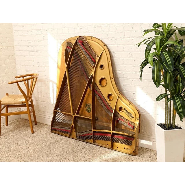 Early 20th Century Early 20th Century Deconstructed Piano Harp Industrial Wall Art For Sale - Image 5 of 7