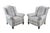 Vintage Arhaus Furniture Cambridge oversized arm chairs. Traditional styling with shallow wings, rolled arms, and a floral...