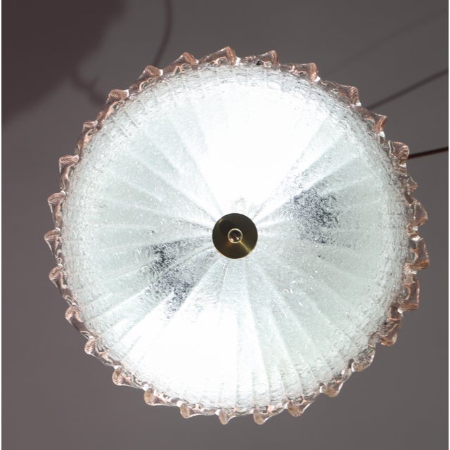 1970s Miss Pink Italian Murano Glass Ceiling Fixture, Murano For Sale - Image 10 of 11