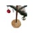 Contemporary Midcentury Bottle Brush Tree W/ Ornaments For Sale - Image 3 of 3