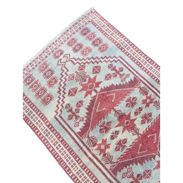 Turkish Handknotted Red Wool Rug For Sale - Image 5 of 9