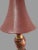 Vintage Neo-Classical Urn Elegant Maroon Red & Gold Painted Table Lamp Original Shade For Sale - Image 10 of 11