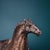 Metal Heavy Vintage Chinese Gilt Bronze Tang Style Horse Sculpture For Sale - Image 7 of 9
