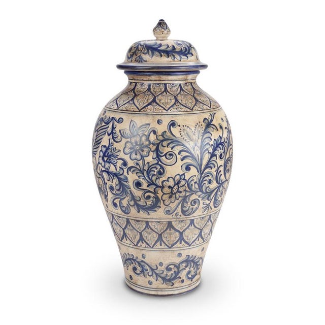 Contemporary Blue Peacock Heritage Vase by deBlona For Sale - Image 3 of 16