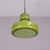 Green Glass Hanging Lamp with Copper Details by Victor Berndt for Flygsfors, Sweden, 1970s For Sale - Image 5 of 9