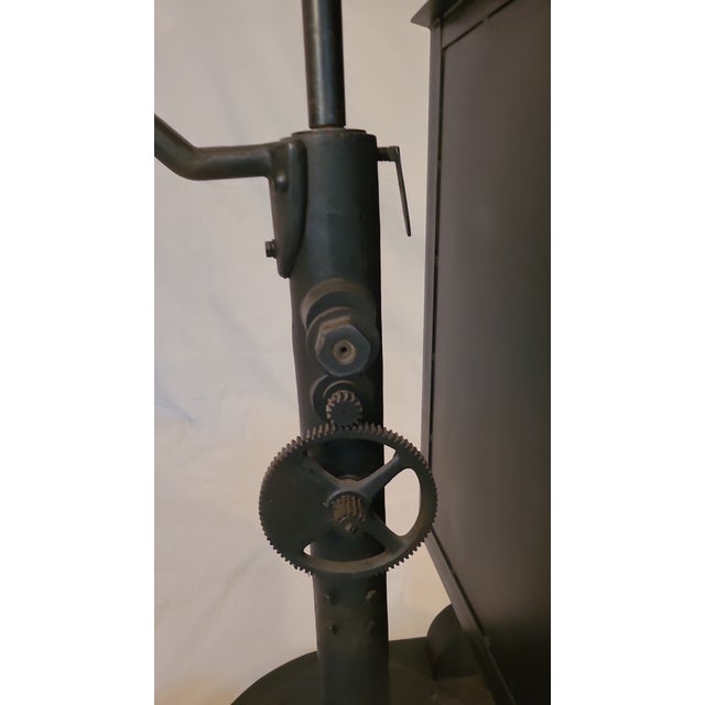 Vintage Industrial Floor Mirror For Sale - Image 4 of 9