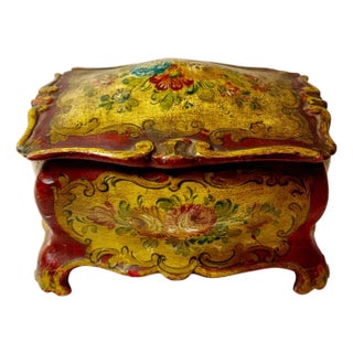 Early 20th Century Footed Venetian Box For Sale
