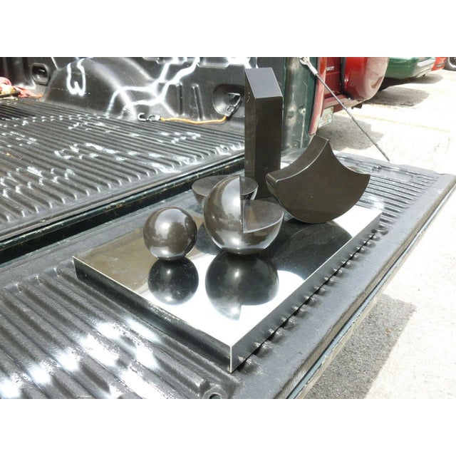 1970s Vintage Architectural Marble Sculpture For Sale In Miami - Image 6 of 12