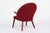 Danish Mid Century Modern Red Upholstery Lounge Chairs by Kurt Olsen, 1960s For Sale In Detroit - Image 6 of 9