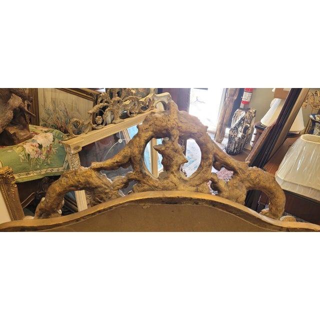 1900s Super Fine Large Gold French Style Mirror For Sale In Philadelphia - Image 6 of 8