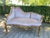 1950s French Louis XVI Pink Velvet Corner Settee For Sale - Image 4 of 16