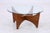 Vintage Glass Coffee Table in Teak, 1960s For Sale - Image 14 of 18