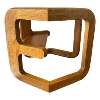1970s Mersmam Waldron, Atttributed to Lou Hodgera Cantilever Shelf Hexagonal Side Table For Sale