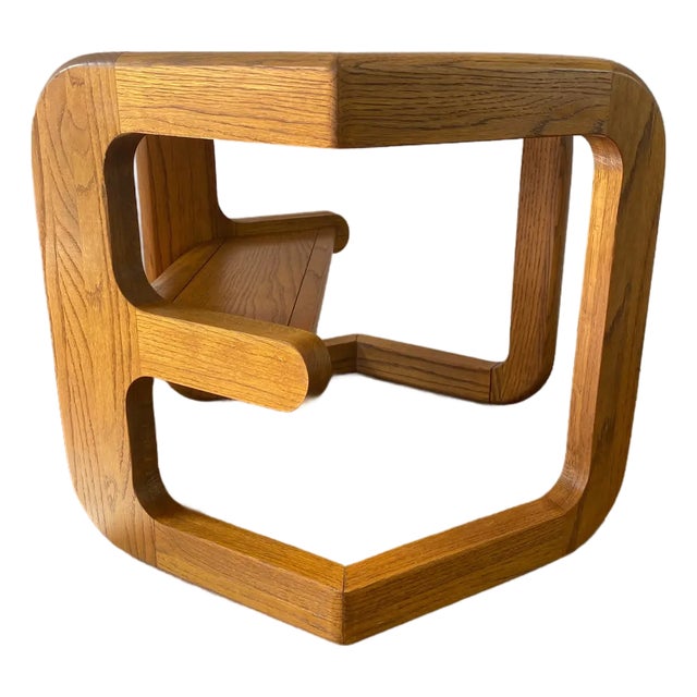 1970s Mersmam Waldron, Atttributed to Lou Hodgera Cantilever Shelf Hexagonal Side Table For Sale
