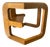 1970s Mersmam Waldron, Atttributed to Lou Hodgera Cantilever Shelf Hexagonal Side Table For Sale