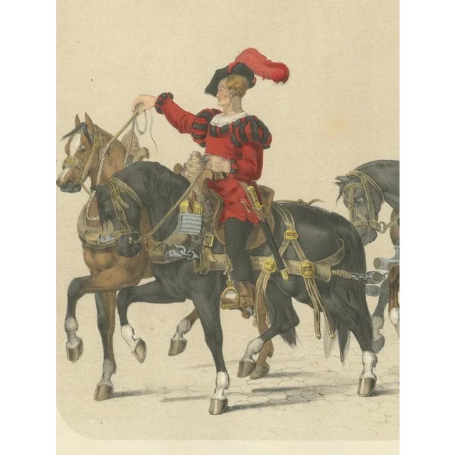 Triumphal Procession with Captured Banners and Armor of Swiss Victories, 1855, Print For Sale - Image 4 of 10