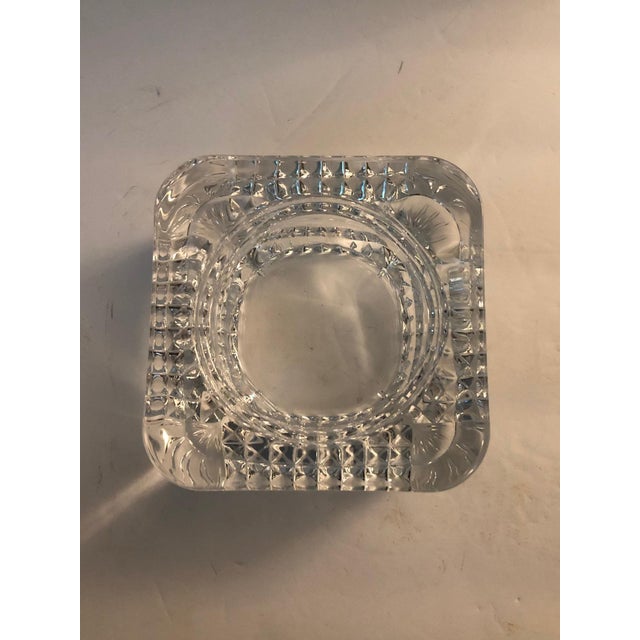 Mid 20th Century French Art Deco Cut Glass Salt Cellar Dish For Sale - Image 6 of 9