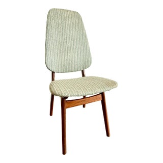 Mid Century Danish Modern Unmarked Arne Hovmand Olsen High Back Teak Dining Chair MCM For Sale